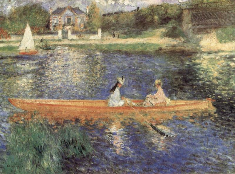 The Senie at Asnieres, Pierre-Auguste Renoir